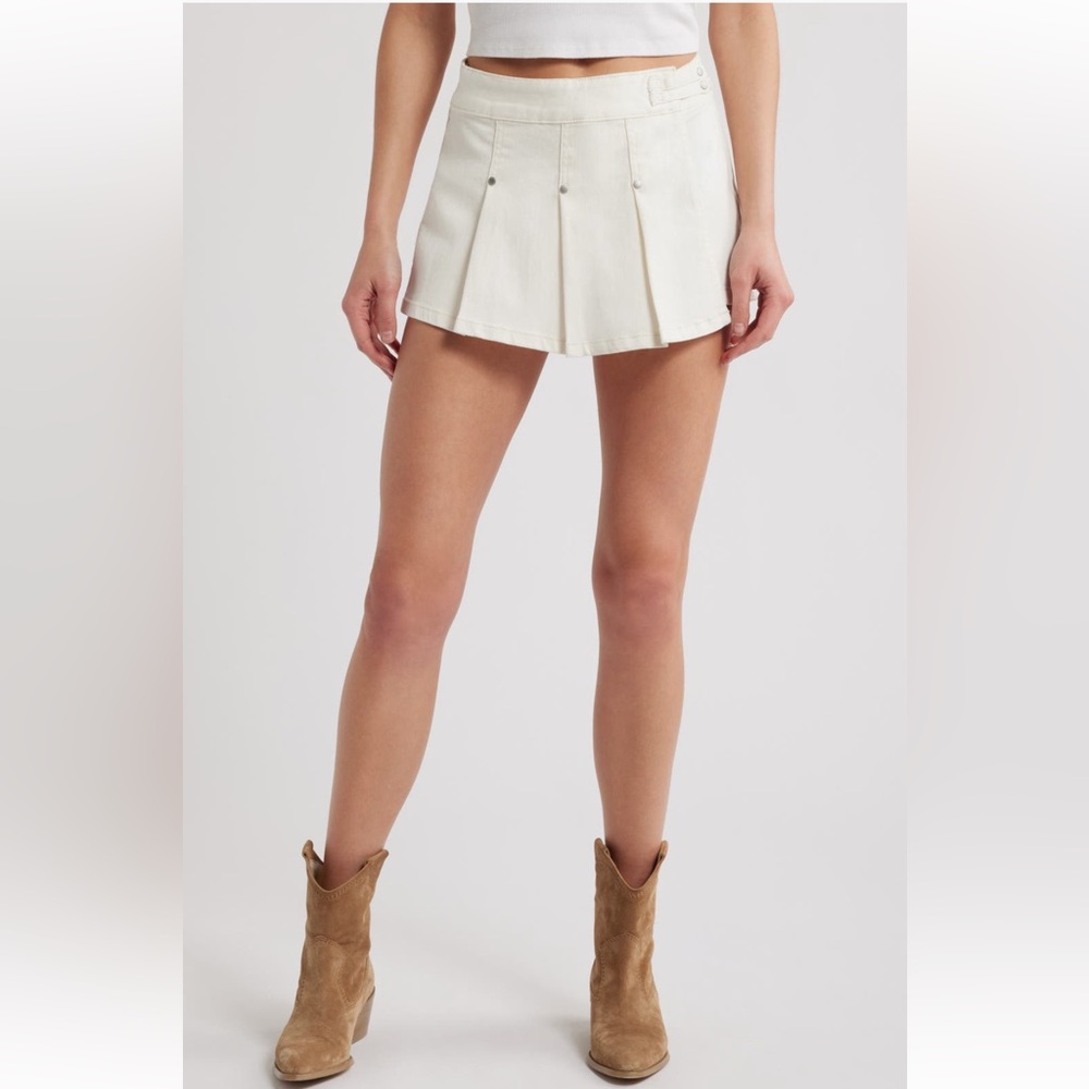 PTCL Amelia Pleated Stretch Twill Skort
